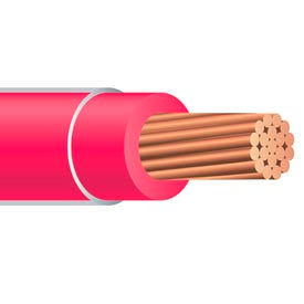 6 Gauge Building Wire, Stranded Type, Red, 500 ft