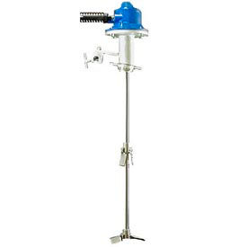 Air Powered 2" NPT Sealed Bung Mount Agitator - 1HP - (2) 6" Cl-Propellers