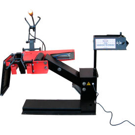 Pneumatic Truck Tire Spreader with Pneumatic Lift, Heavy Gauge Steel, Red
