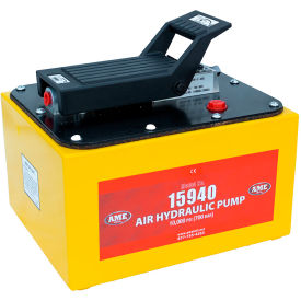 Air-Hydraulic Pump, 10,000 PSI, 2 Quart, Safety Yellow, Steel