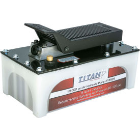 Titan Air-Hydraulic Pump, 10,000 PSI, 5 Quart, Polyethelene