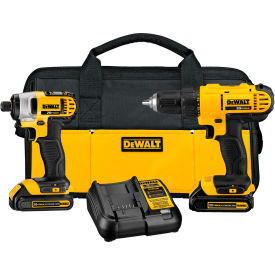 20V MAX Cordless Drill Driver/Impact Driver Combo Kit, 1.3 Ah, Lithium Ion