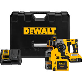 20V MAX Cordless Rotary Hammer Kit w/Dust Collection, 1", Brushless, SDS 3 Mode, Li-Ion, 9/Pack