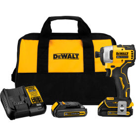 ATOMIC 20V MAX Cordless Compact Impact Driver Kit W/2 Li-Ion Batteries, 1/4", Brushless