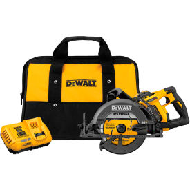 FLEXVOLT® 60V MAX Worm Drive Style Saw Kit, 9.0Ah Battery, Li-Ion, 7-1/4", 5800RPM
