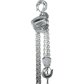 Manual Chain Hoist, Stainless Steel, 2 Ton Capacity 10' Lift