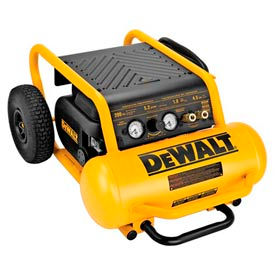 Portable Electric Air Compressor, 1.6HP, 4.5 Gallon, Horizontal, 5 CFM