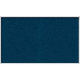 3' x 5' Bulletin Board - Navy Vinyl Surface - Silver Frame