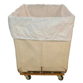 Maybeck Hamper Basket Liner, 200 Denier Nylon, 24 Bushel, White