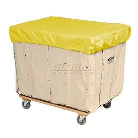Maybeck Hamper Basket Cap, 10 Oz. Vinyl, 10 Bushel, Yellow