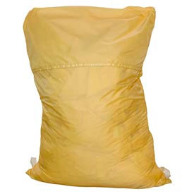 18" Ropeless Hamper Bag, Nylon, Yellow, Straight Bottom