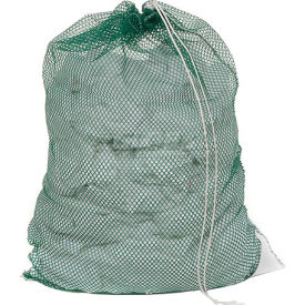Mesh Bag W/ Drawstring Closure, Green, 30x40, Heavy Weight