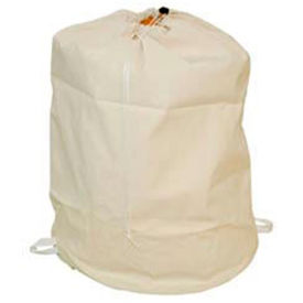 25" Drawcord Laundry Bag, Cotton Duck, Natural, Straight Bottom