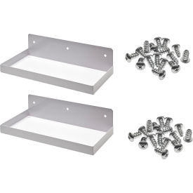 Shelf, White, 12"W x 6"D, 2 PK