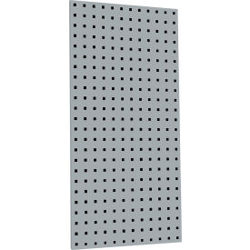 18"W x 36"H Gray Epoxy, 18 Gauge Steel Square Hole Pegboards w/ Mounting Hardware