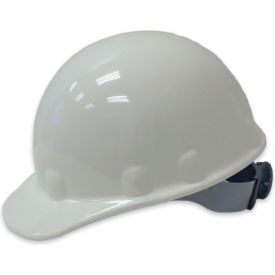 Fibre-Metal Cap Style Hard Hat, Ratchet Suspension, White, HDPE