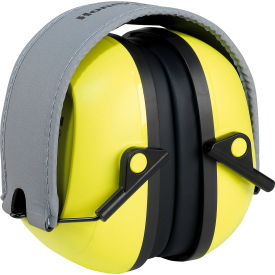 Folding Ear Muffs, 27 dB, Hi-Visibility
