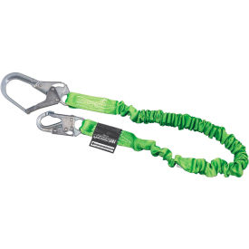 Shock-Absorbing Lanyard, 6-Ft, Locking Snap & Rebar Hook, 219M-Z7/6FTGN