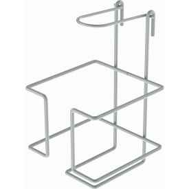 Epoxy Coated Steel Sanitizer Holder for Shelving Units 1 Gallon Gray