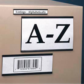Magnetic "C" Channel Label Holder, 3/4"H x 3"L, 25 pcs/pkg