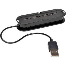 4-Port USB 2.0 Ultra-Mini Compact Hub with Power Adapter