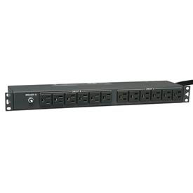Power Distribution Unit 19" 1U 24 NEMA 5-15R 15ft Cord 24A