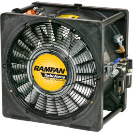 16" Industrial Intrinsically Safe Air Driven Blower, 1 Speed, 3200 CFM