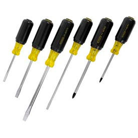 6 PC Vinyl Comfort Grip Cabinet Standard & Phillips Screwdriver Set