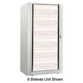 Rotary File Cabinet Components, Base Starter Unit, Legal, 4-High, Bone White