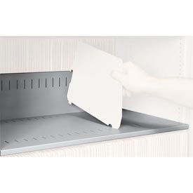 Rotary File Cabinet Components, Slotted Shelf, Letter Depth, Light Gray