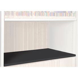 Rotary File Cabinet Components, Legal Depth Flat Shelf, Black