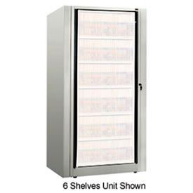 Rotary File Cabinet Components, Base Starter Unit, Letter, 7-High, Light Gray