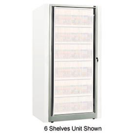 Rotary File Cabinet Components, Base Adder Unit, Legal, 8-High, Light Gray