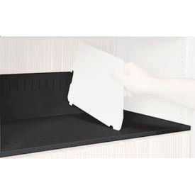 Rotary File Cabinet Components, Slotted Shelf, Legal Depth, Black