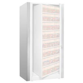 Rotary File Cabinet Components, Legal End Panel Kit, 8-High, Light Gray