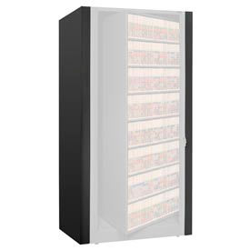 Rotary File Cabinet Components, Legal End Panel Kit, Black