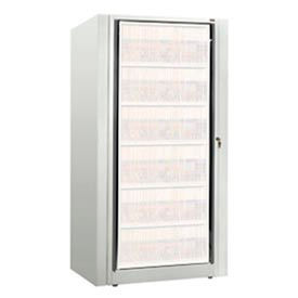 Rotary File Cabinet Components, Base Starter Unit, Legal, 6-High, Bone White