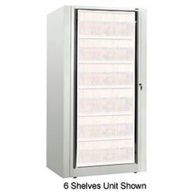 Rotary File Cabinet Components, Base Starter Unit, Legal, 2-High, Bone White
