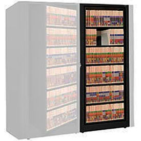 Rotary File Cabinet Adder Unit, Letter, 4 Shelves, Black