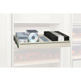 Rotary File Cabinet Components, Legal Multimedia Drawer, Bone White