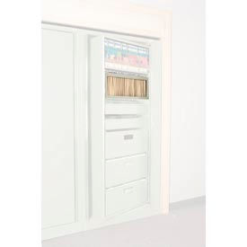 Rotary File Cabinet Components, Legal Depth Hanging Folder Drawer, Bone White