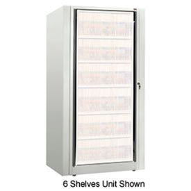 Rotary File Cabinet Components, Base Starter Unit, Legal, 7-High, Bone White