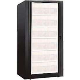 Rotary File Cabinet Components, Base Starter Unit, Legal, 7-High, Black