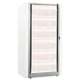 Rotary File Cabinet Components, Base Adder Unit, Letter, 6-High, Light Gray