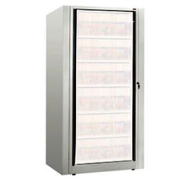 Rotary File Cabinet Components, Base Starter Unit, Letter, 6-High, Light Gray