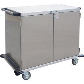 6935 Double Door Stainless Steel Case Cart, 48"L x 29"W x 39"H