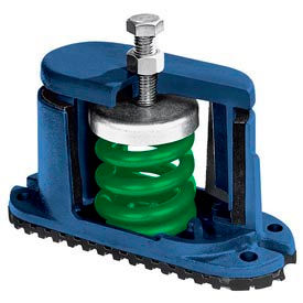 Housed Spring Floor Mount Vibration Isolator - 5-3/4"L x 2-1/8"W Black