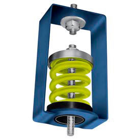 Spring Vibration Isolation Hanger - 2-1/2"L x 2-7/8"W x 4-1/4"H Red