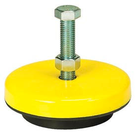 Neoprene Machinery Leveling Mount - 6-1/4"L x 6-1/4"W x 1-3/5"H