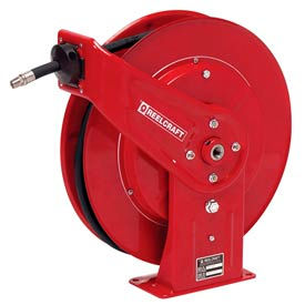 1/2"x50' 3250 PSI Heavy Duty Spring Retractable Medium Pressure Hose Reel